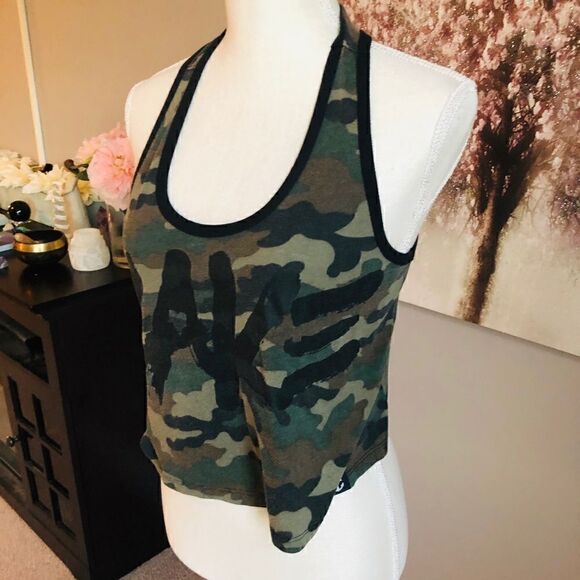Flag nor fail Camo cake crop top retired rare workout gear tank top camouflage - Picture 1 of 15